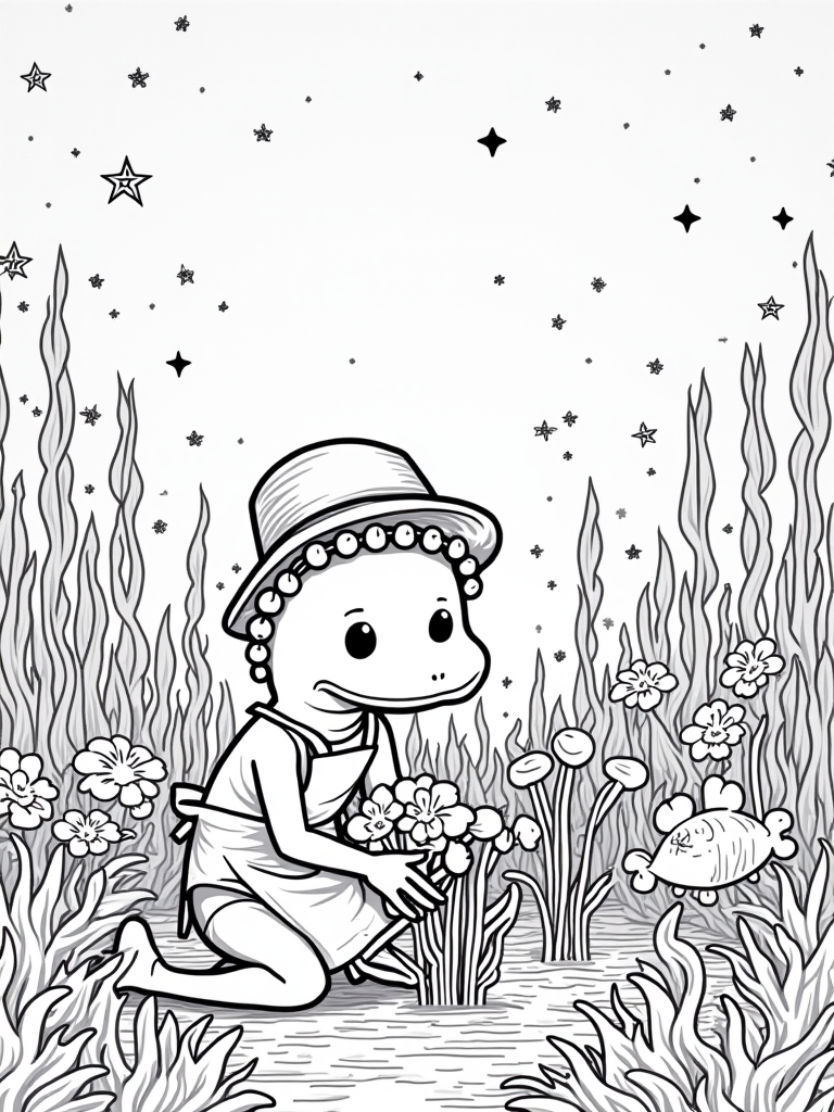 axolotl coloring pages