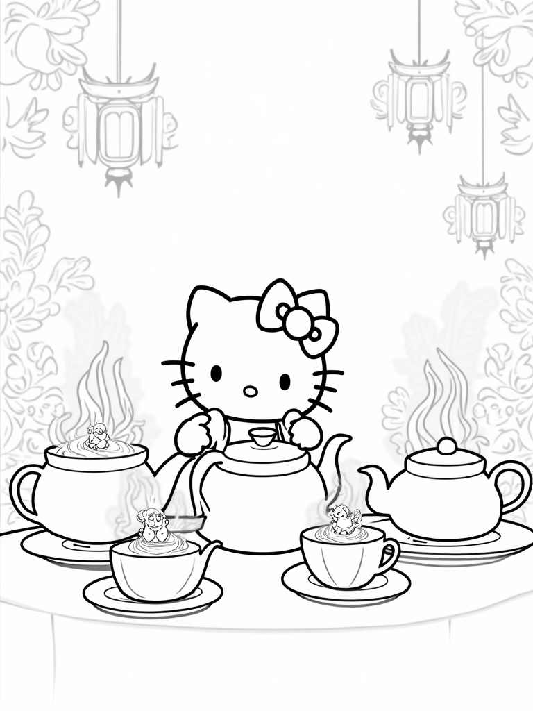 hello kitty coloring pages