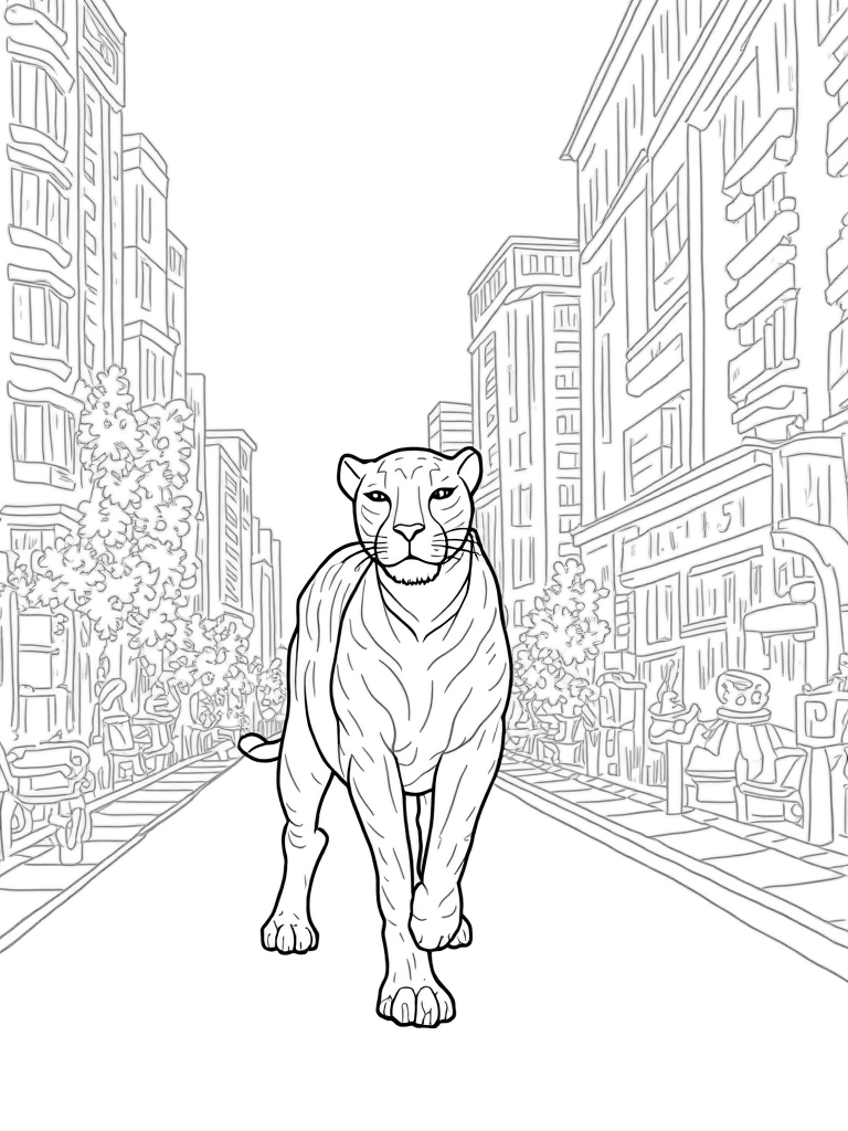 black panther coloring pages