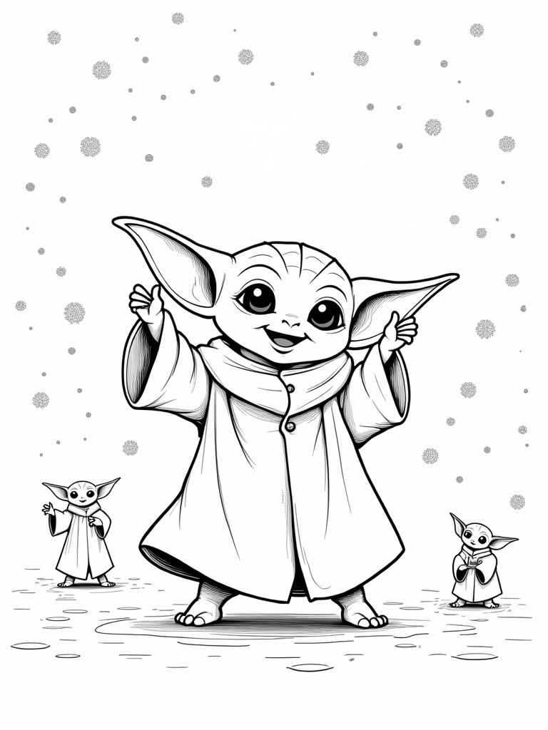Baby Yoda’s joyful dance