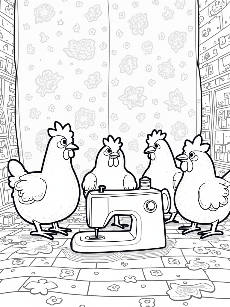 chicken coloring pages