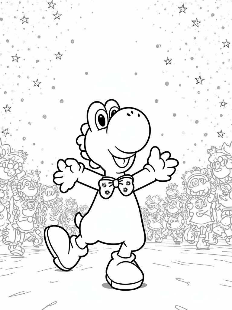yoshi coloring pages