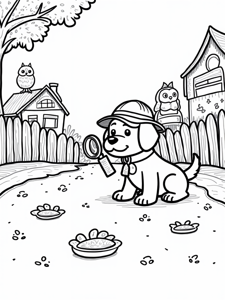 puppy coloring pages