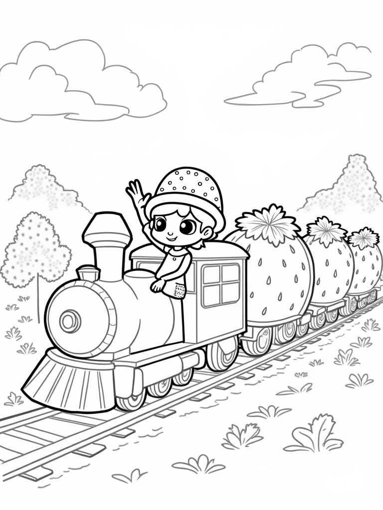 strawberry shortcake coloring pages