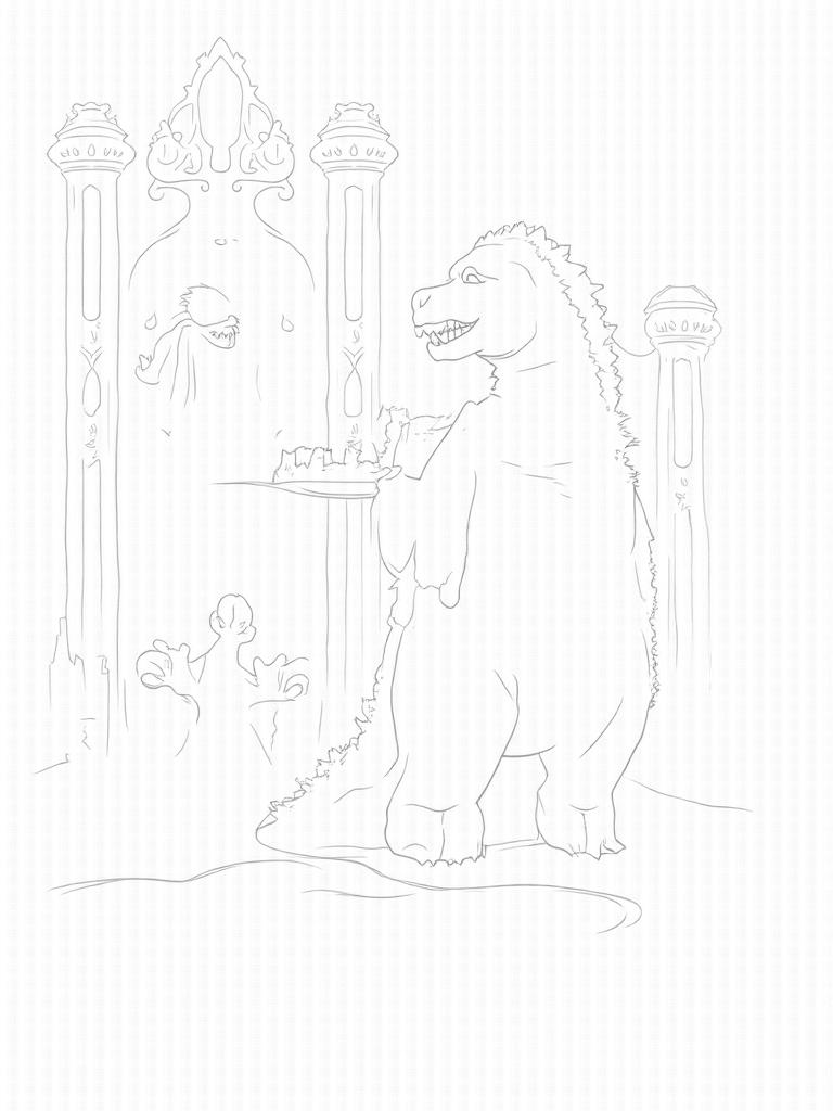 godzilla coloring pages