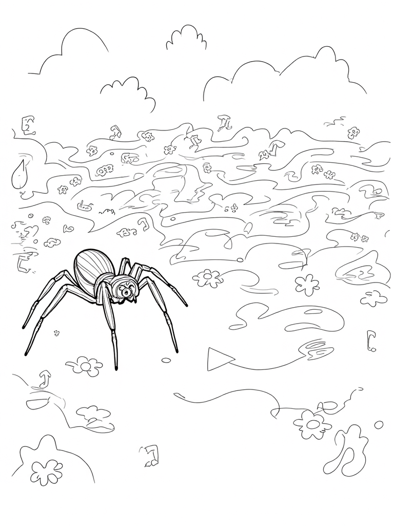spider coloring pages