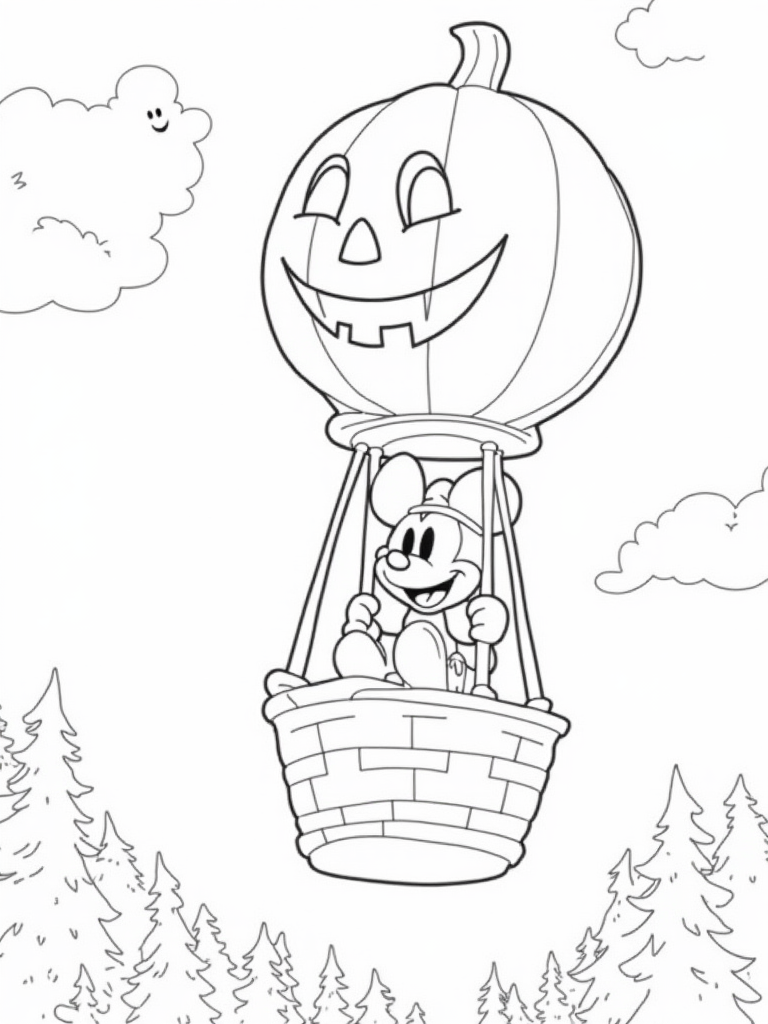 halloween disney coloring pages