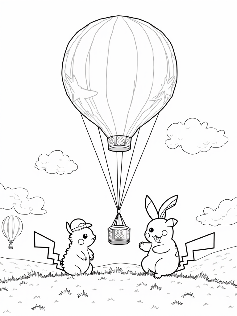 Pikachu at the balloon festival