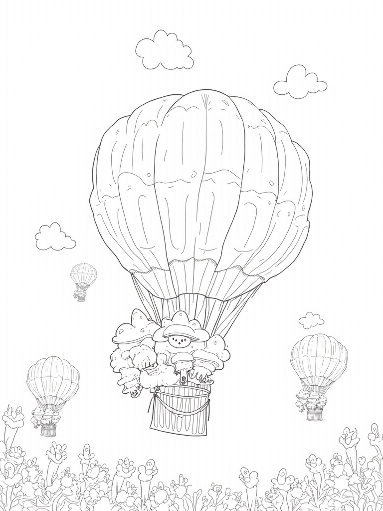 mushroom coloring pages
