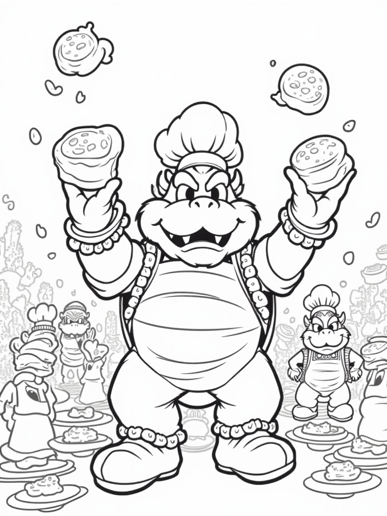 bowser coloring pages
