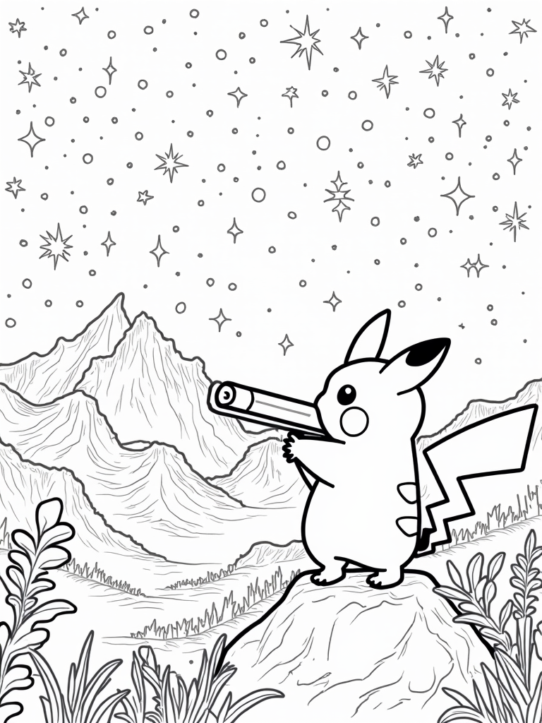 pikachu coloring pages