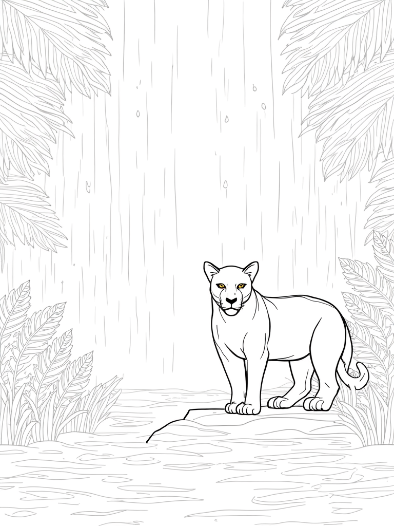 black panther coloring pages