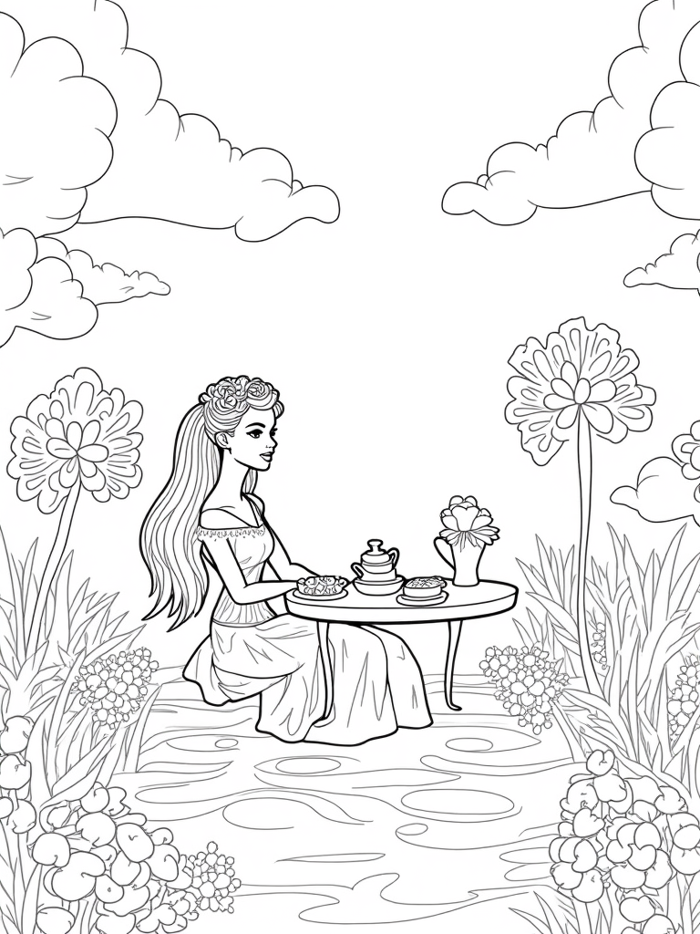 barbie coloring pages