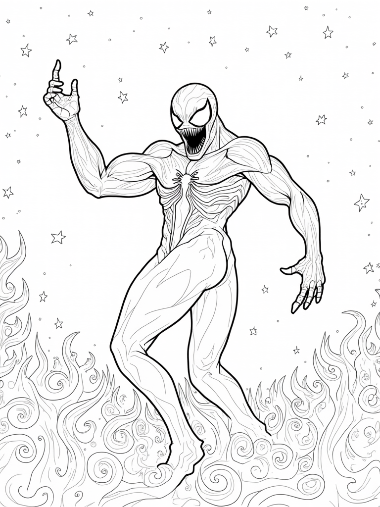 venom coloring pages