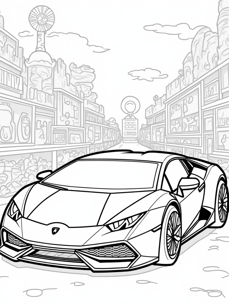 lamborghini coloring pages