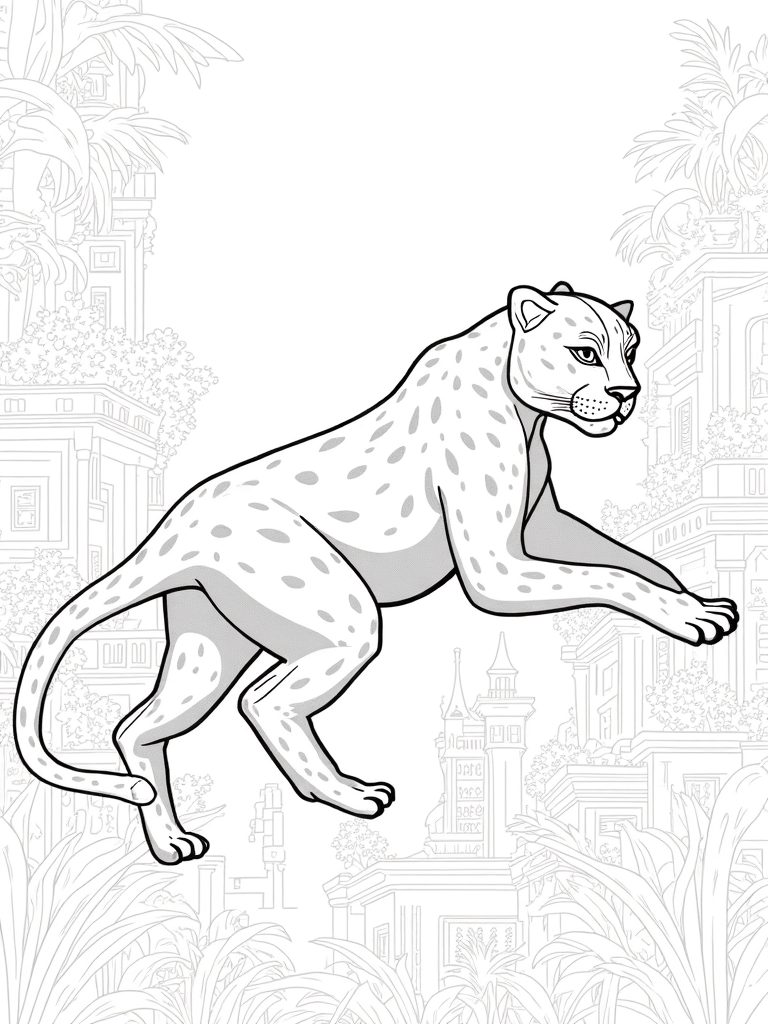 black panther coloring pages