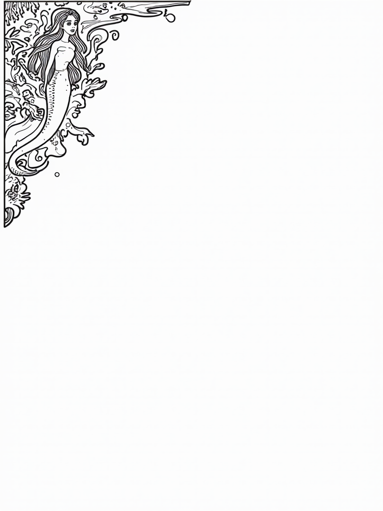 mermaid coloring pages