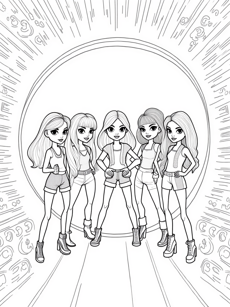 bratz coloring pages