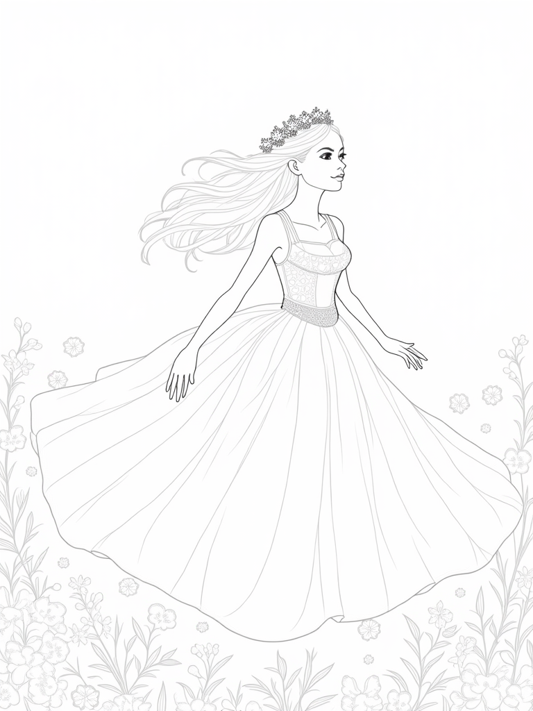 Princess dancing with the winds