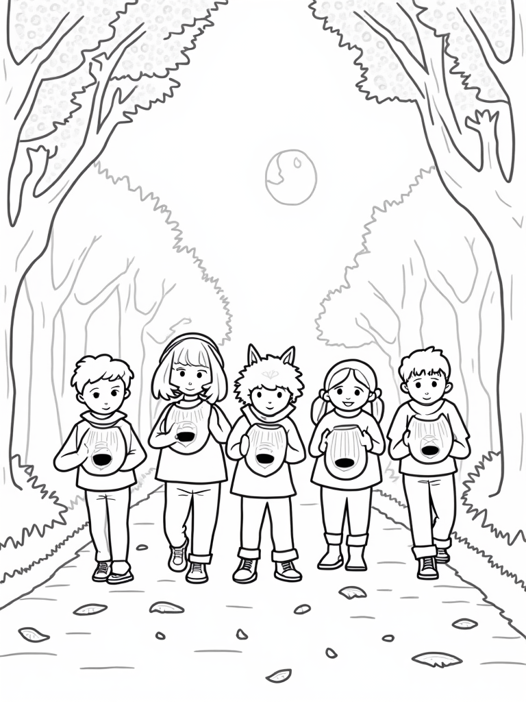 Children’s autumn lantern parade