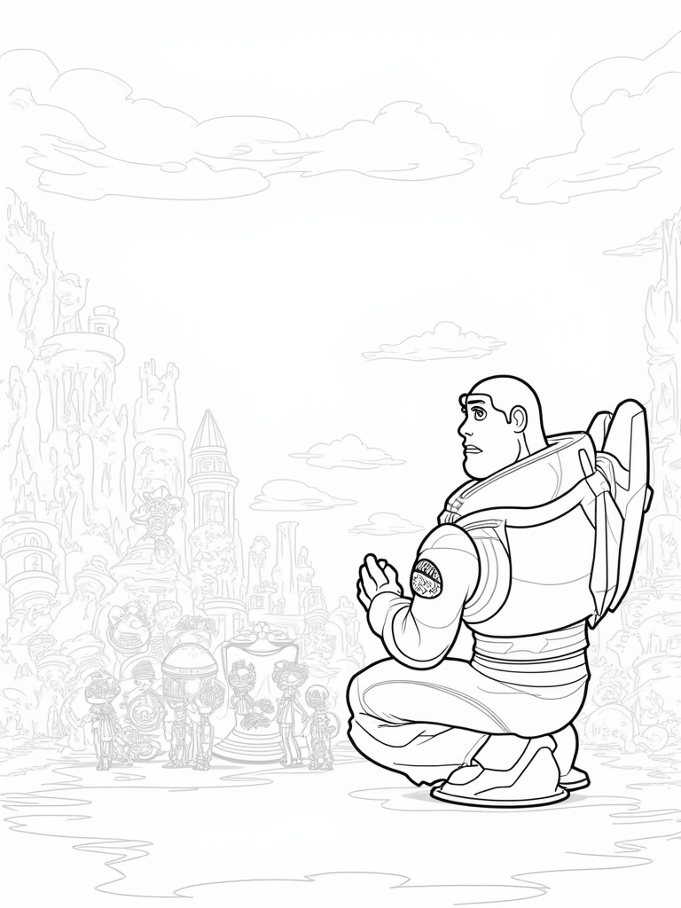buzz lightyear coloring pages