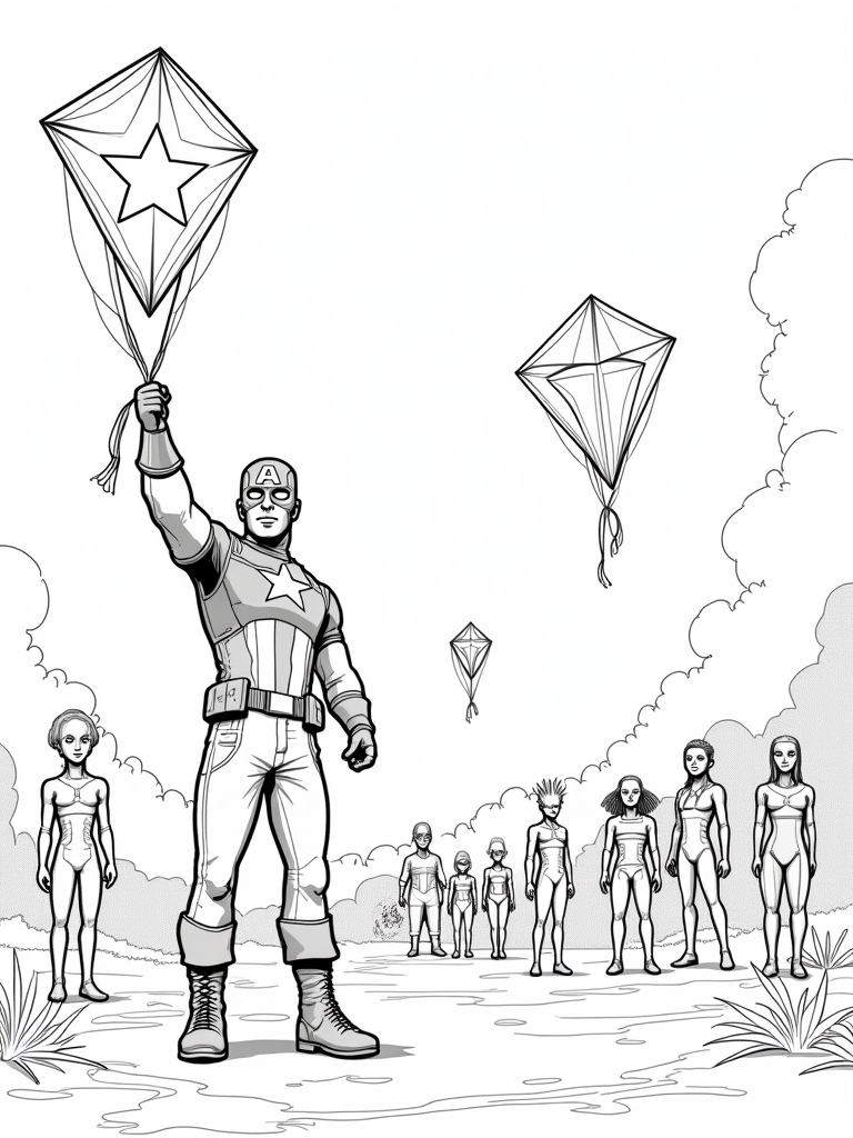 captain america coloring pages