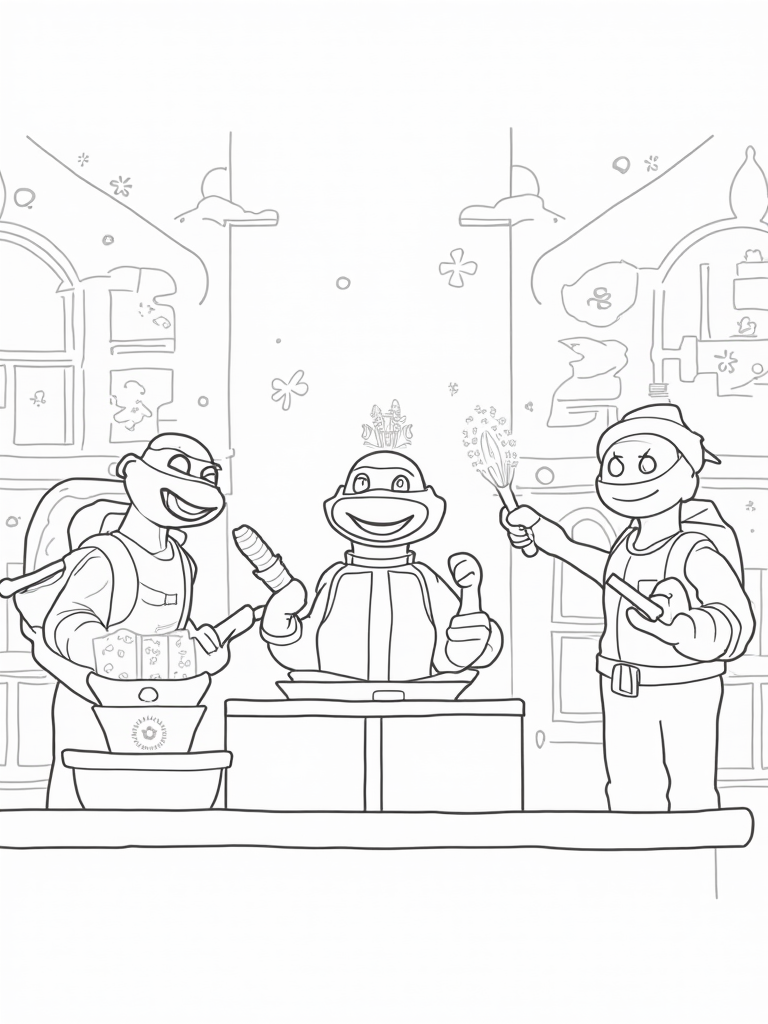 tmnt coloring pages