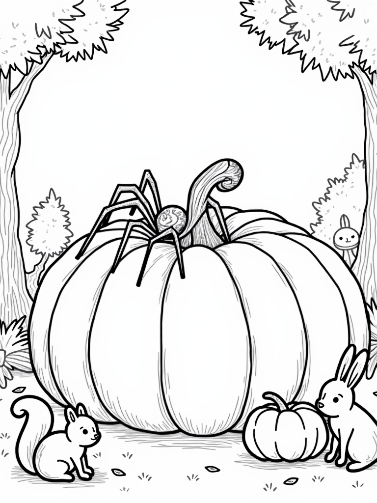 spider coloring pages