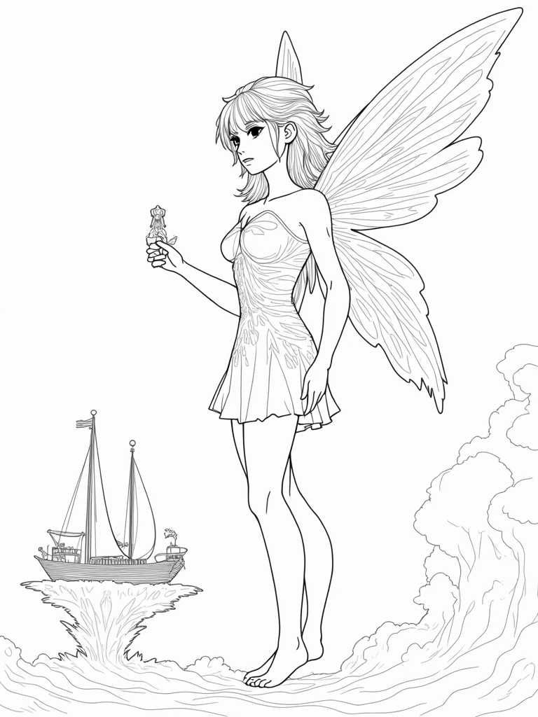 fairy coloring pages