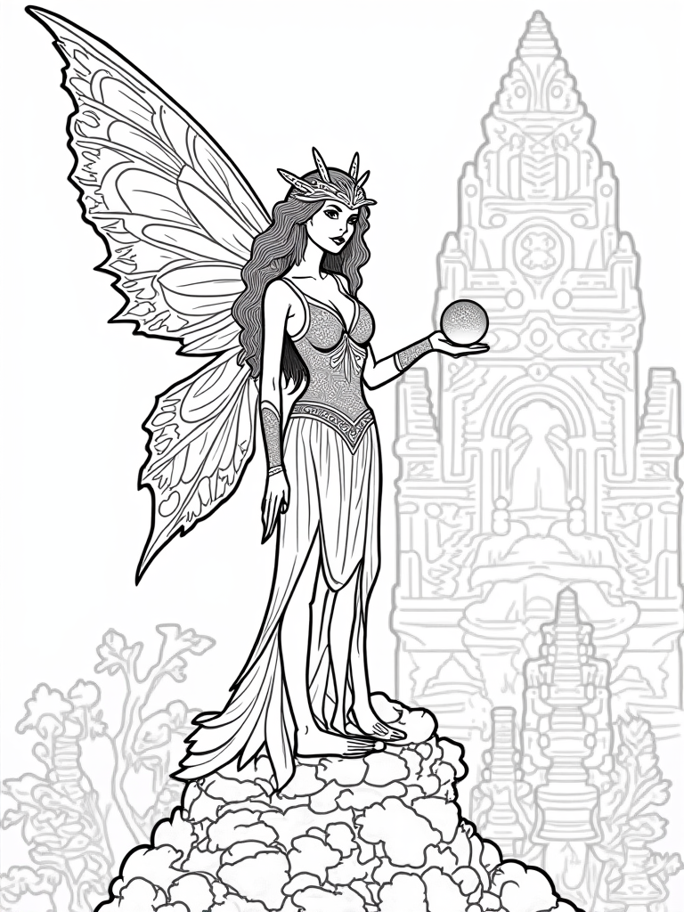 fairy coloring pages