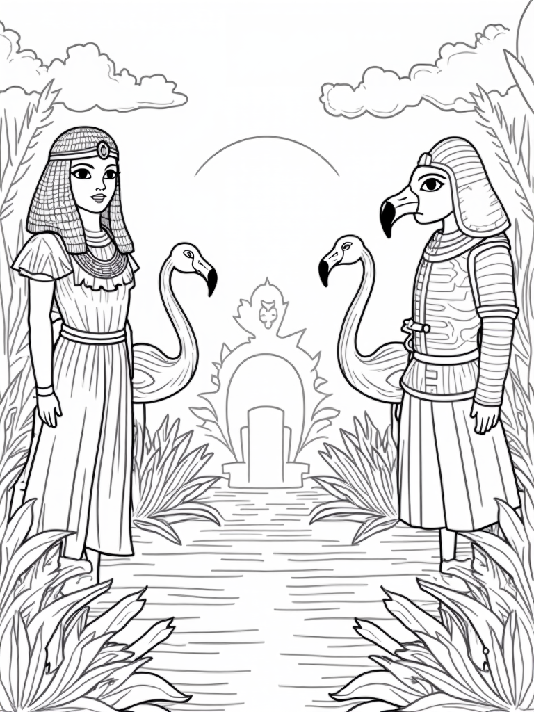 flamingo coloring pages