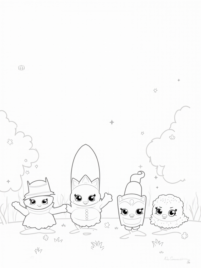 shopkins coloring pages