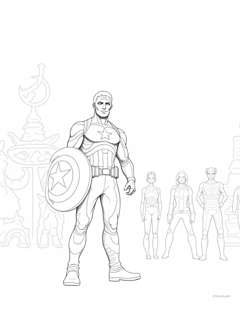 captain america coloring pages