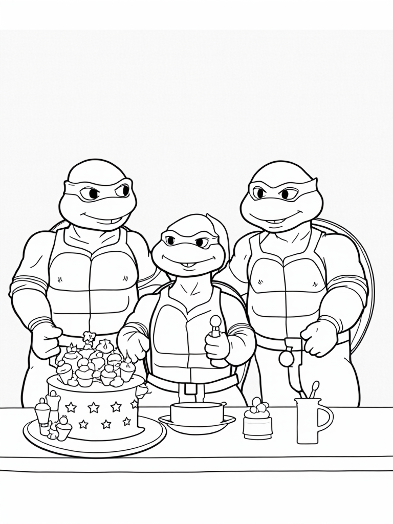 teenage mutant ninja turtles coloring pages