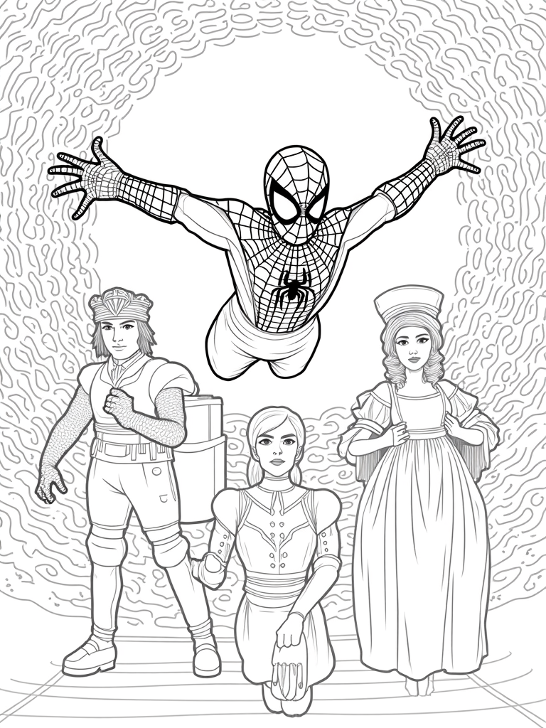 spiderman coloring pages
