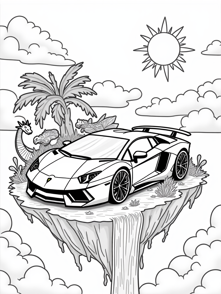 lamborghini coloring pages