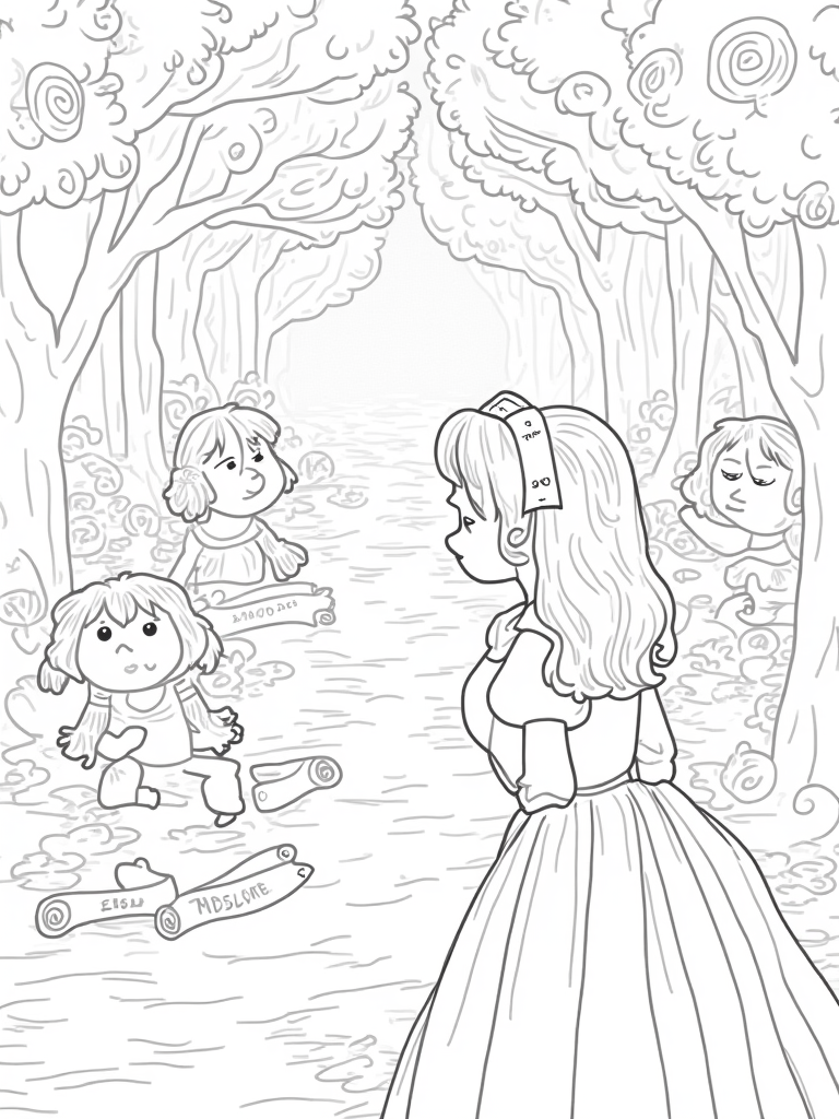Alice by the riddling river