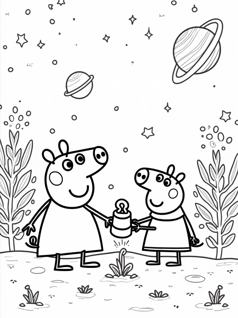 peppa pig coloring pages