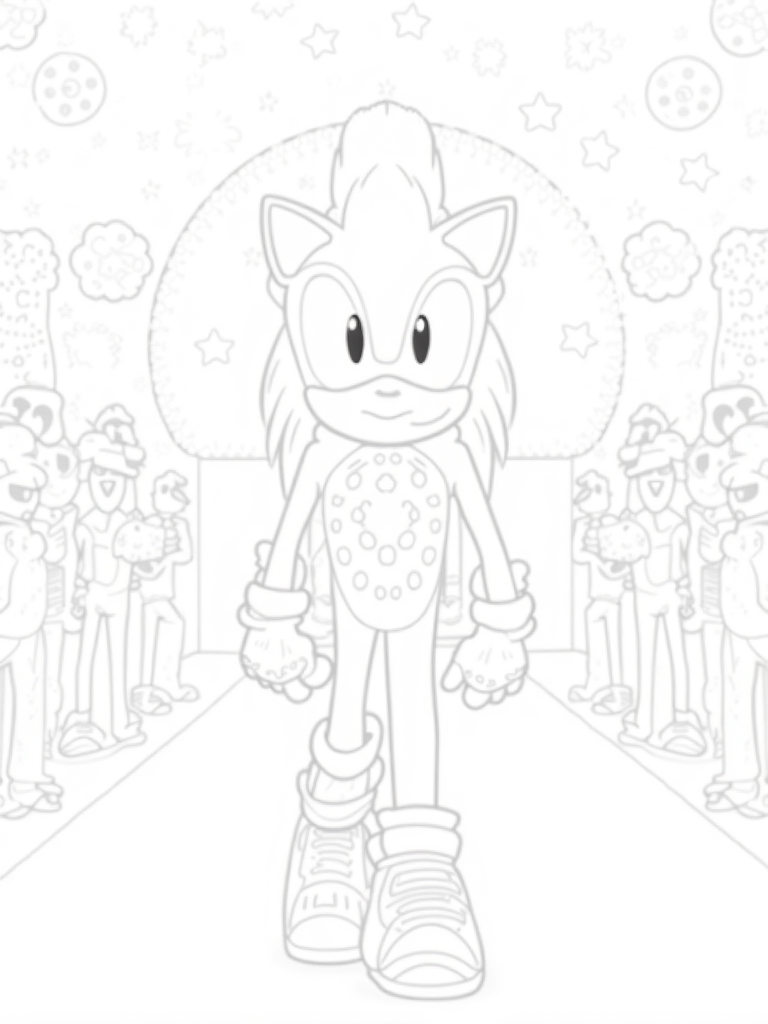 super sonic coloring pages