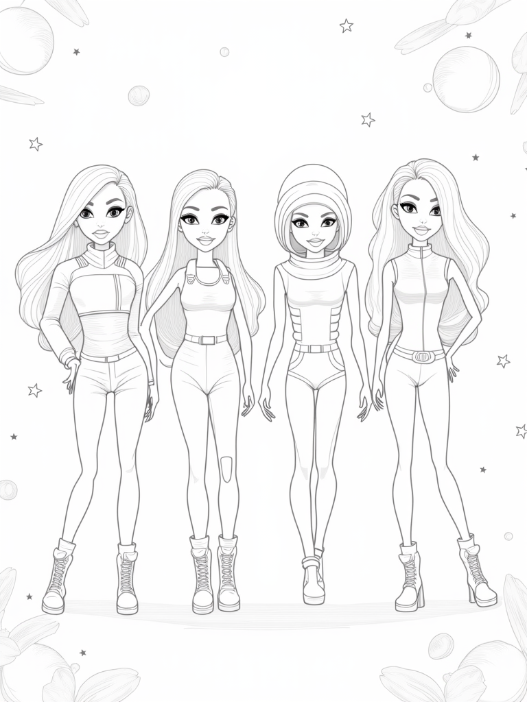 bratz coloring pages