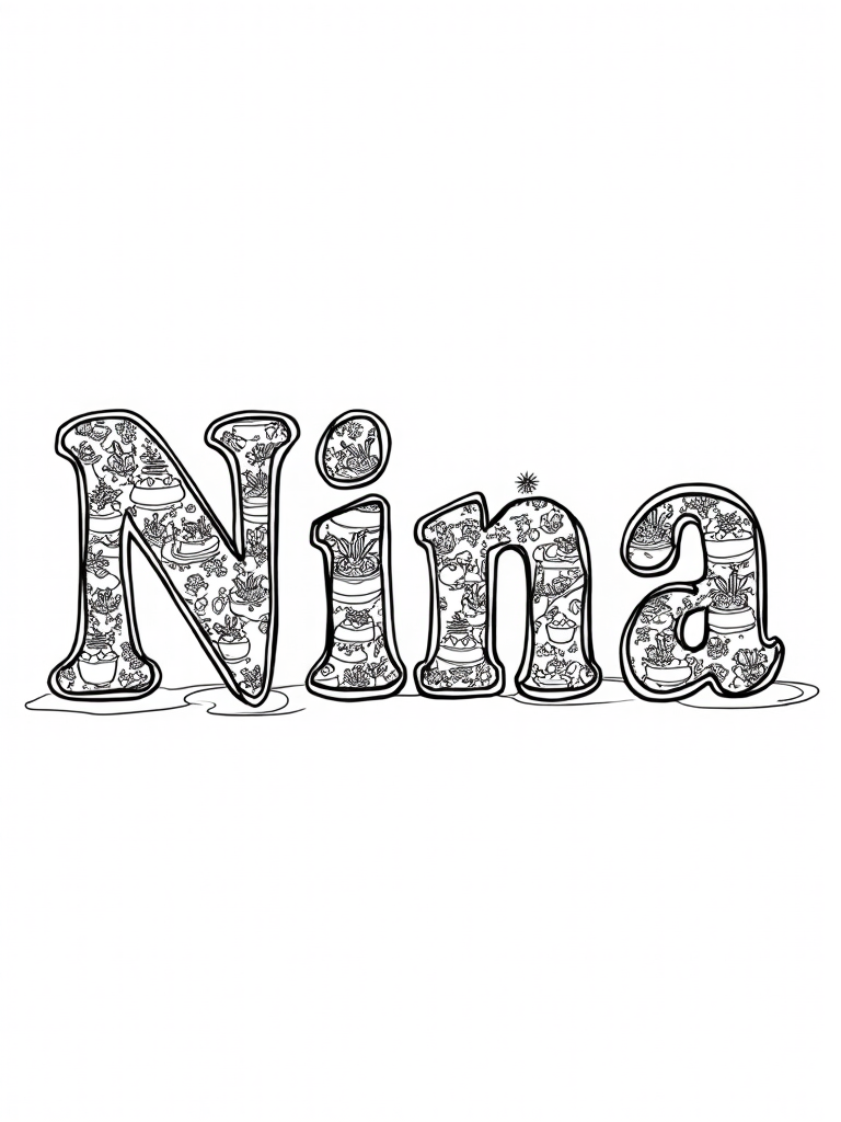 name coloring pages