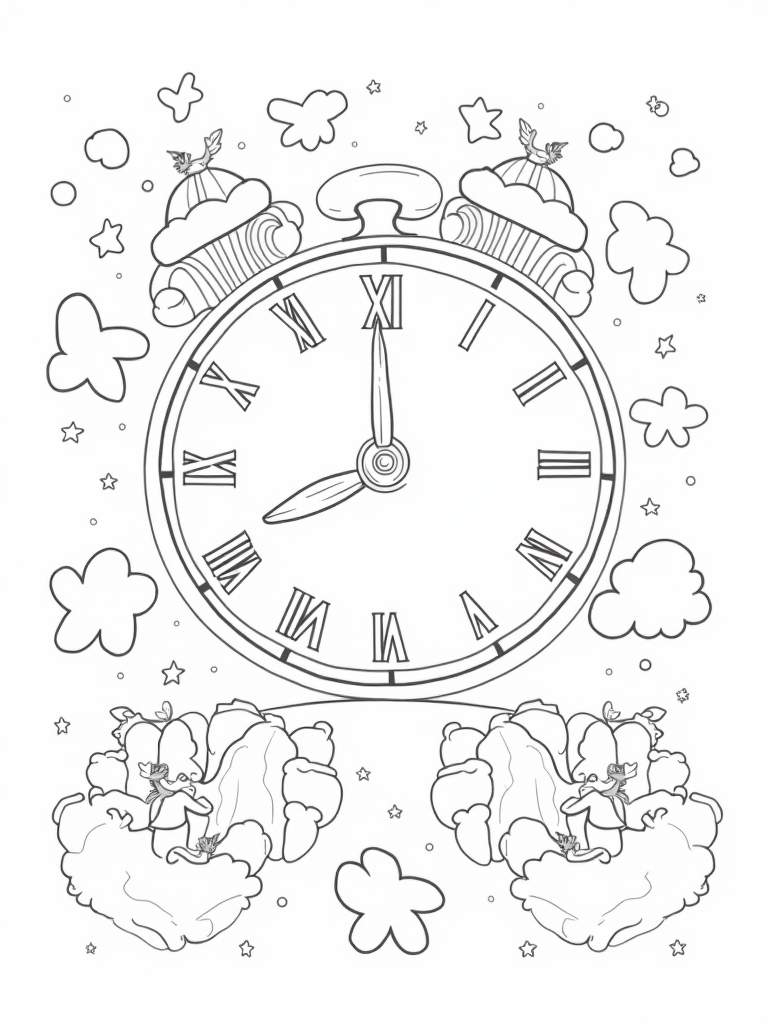 Rainbow timekeeper’s clock