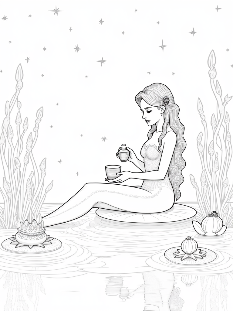 mermaid coloring pages
