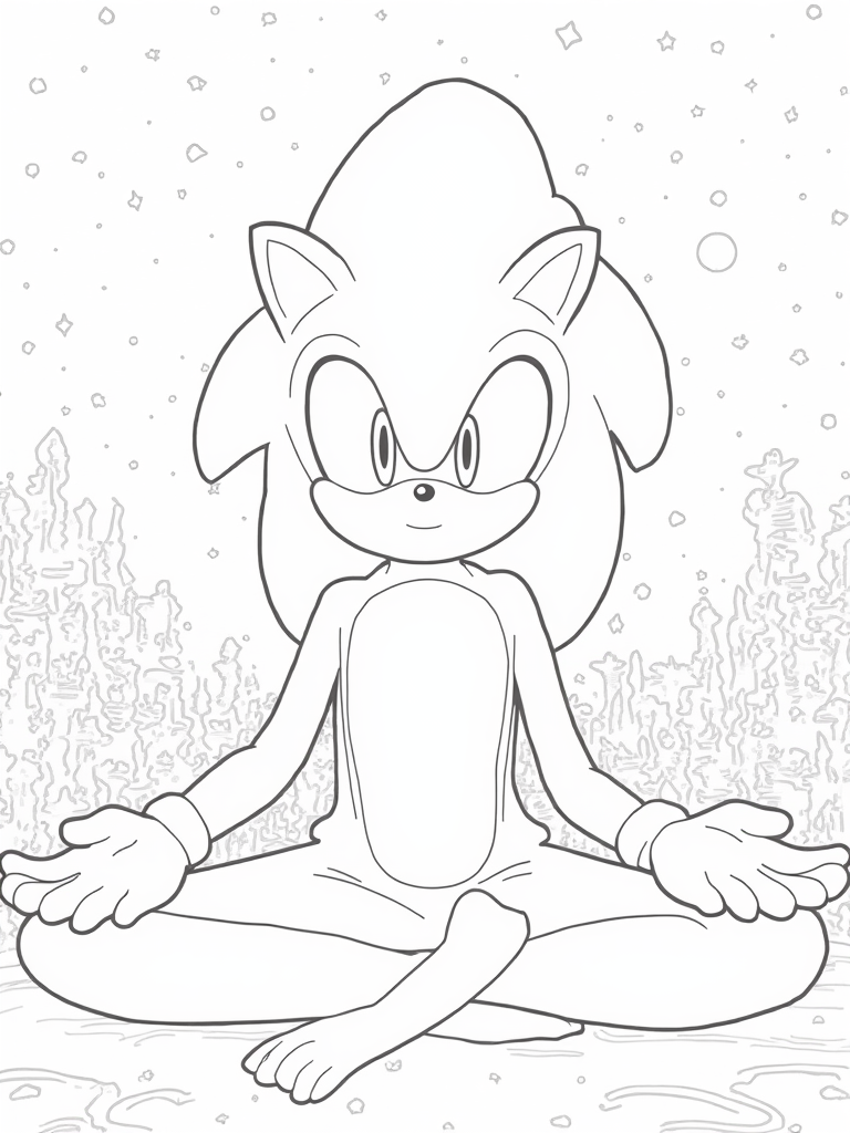super sonic coloring pages