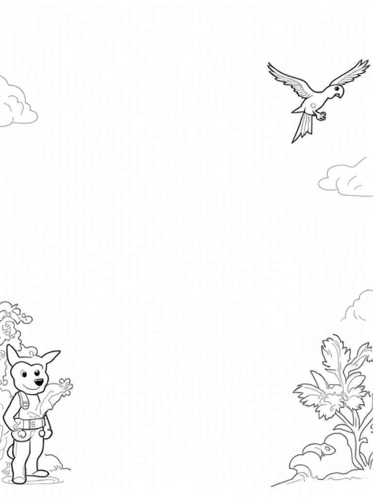 super hero pets coloring pages