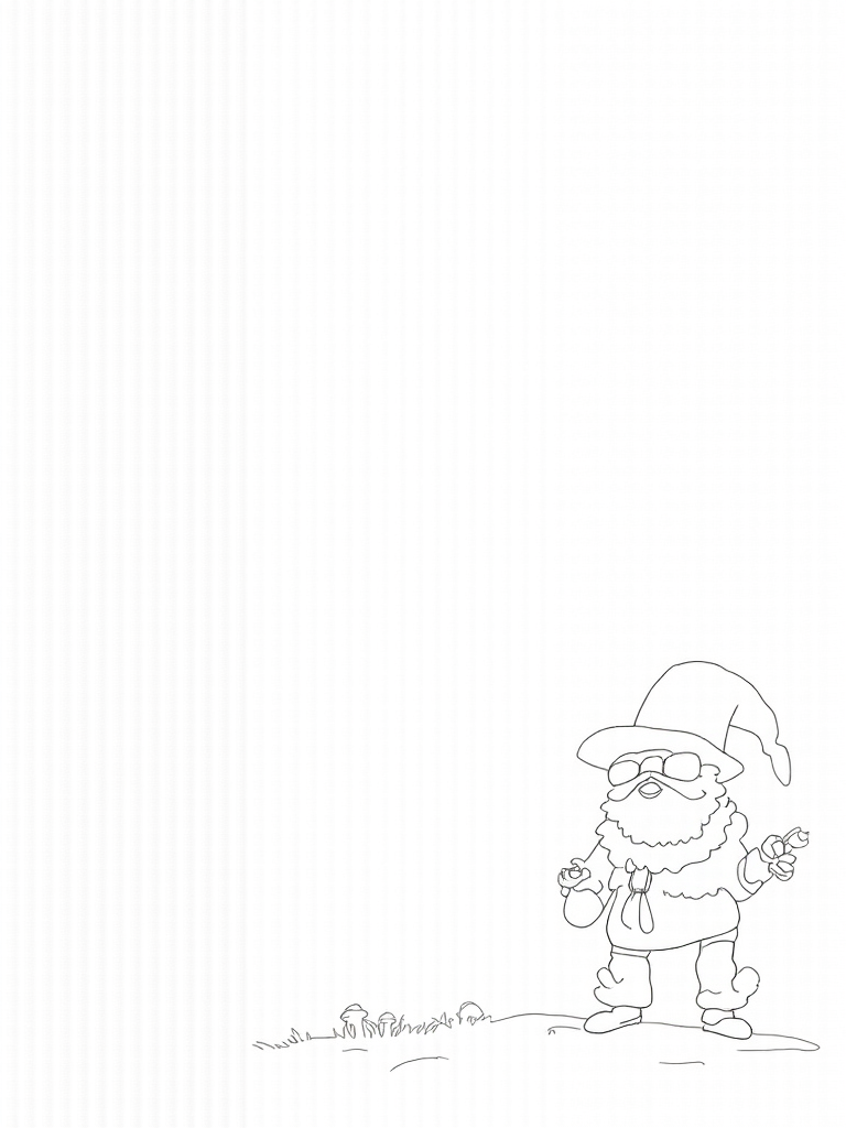 gnome coloring pages