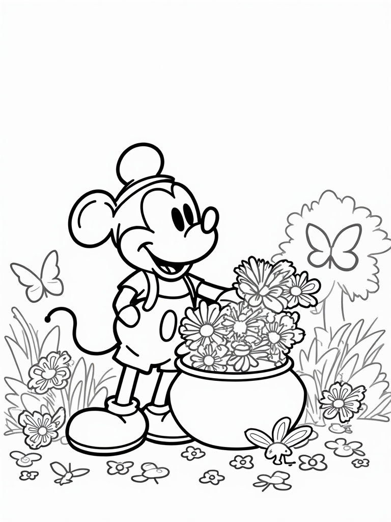 mickey mouse coloring pages