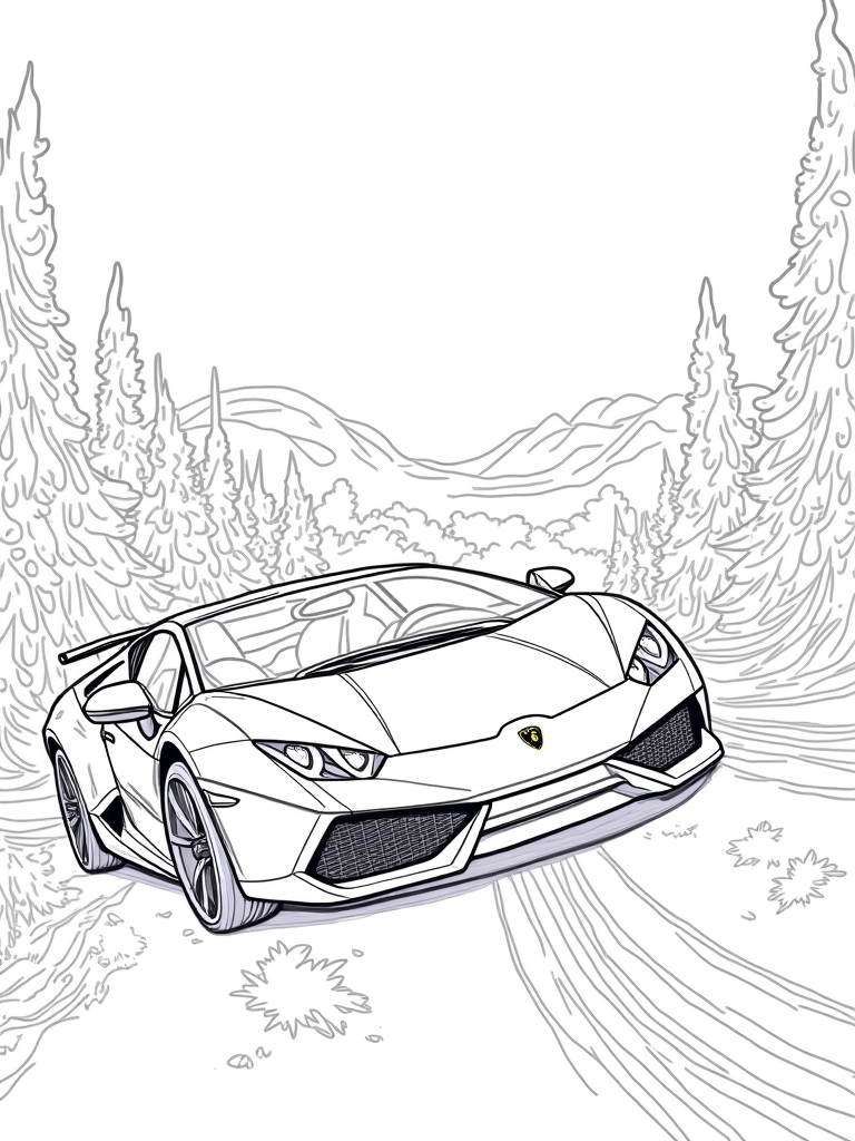lamborghini coloring pages