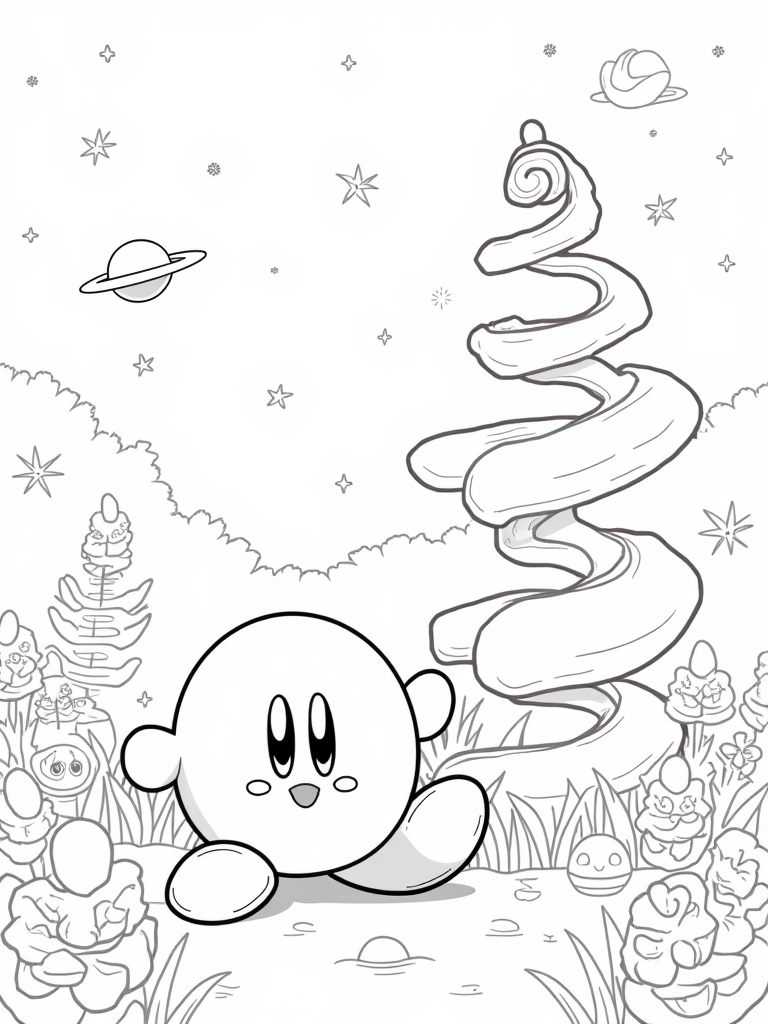kirby coloring pages
