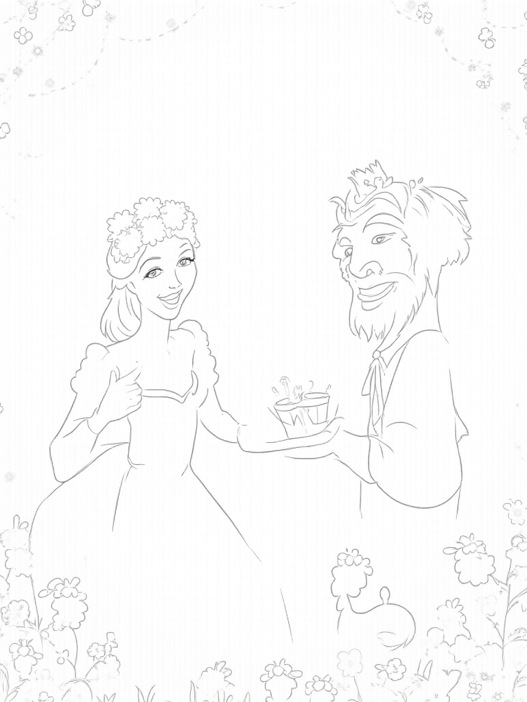 beauty and the beast coloring pages